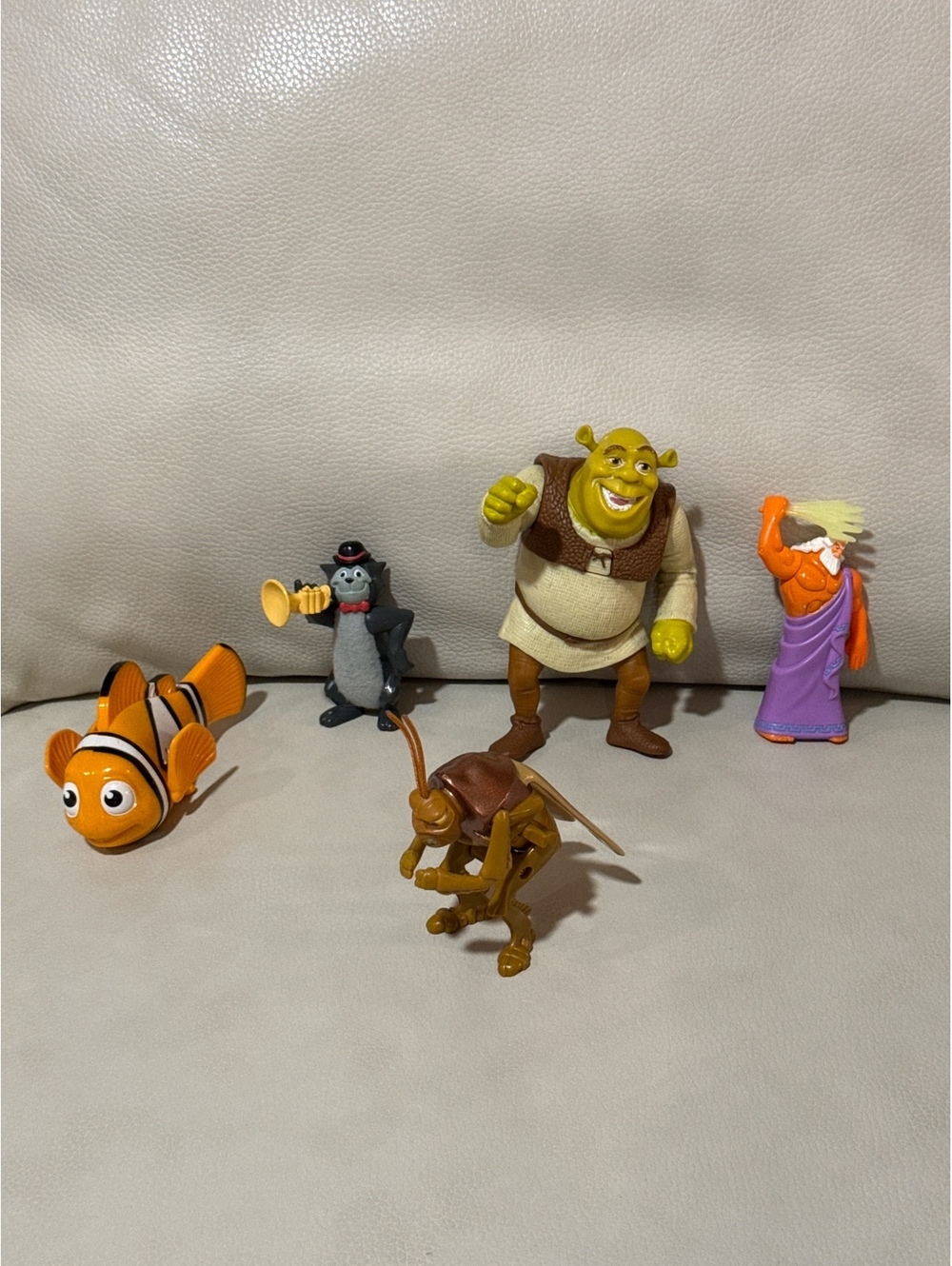 Vintage McDonald’s Disney Pixar Toy Lot Nemo Remy Scat Cat Shrek 5 Pc